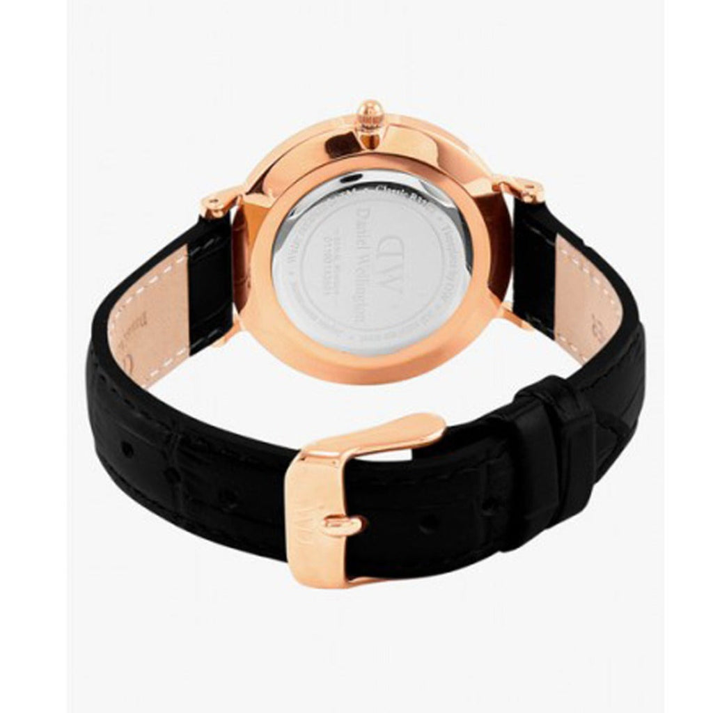 Daniel Wellington Classic Petite Reading White Dial Black Leather Strap Watch For Women - DW00100229 Buy Now By Daniel Wellington