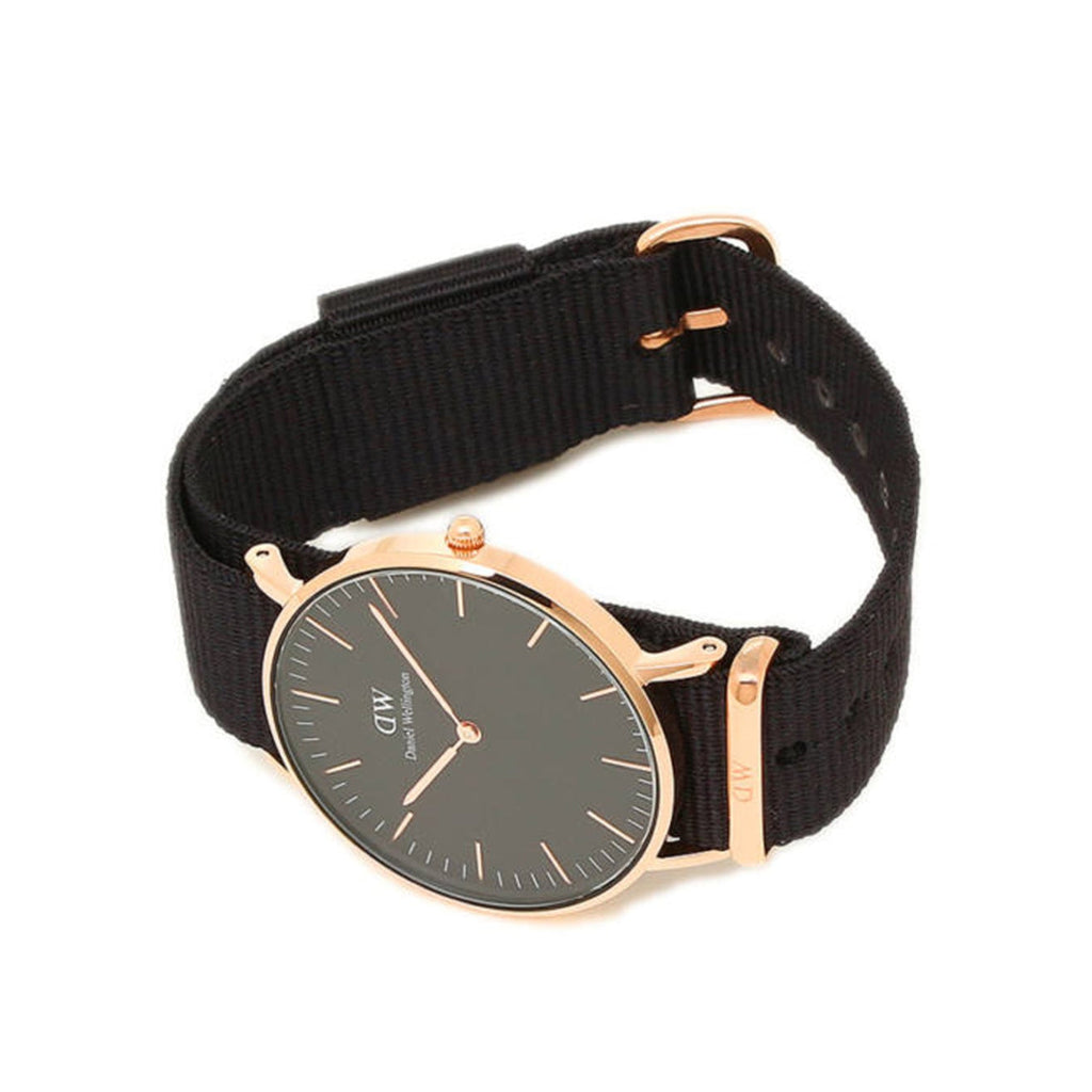 Daniel Wellington Petite Cornwall Black Dial Black Nylon Strap Watch for Women - DW00100247 Buy Now By Daniel Wellington