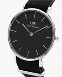 Daniel Wellington Petite Cornwall Black Dial Black Nylon Strap Watch For Women - DW00100248 Buy Now By Daniel Wellington