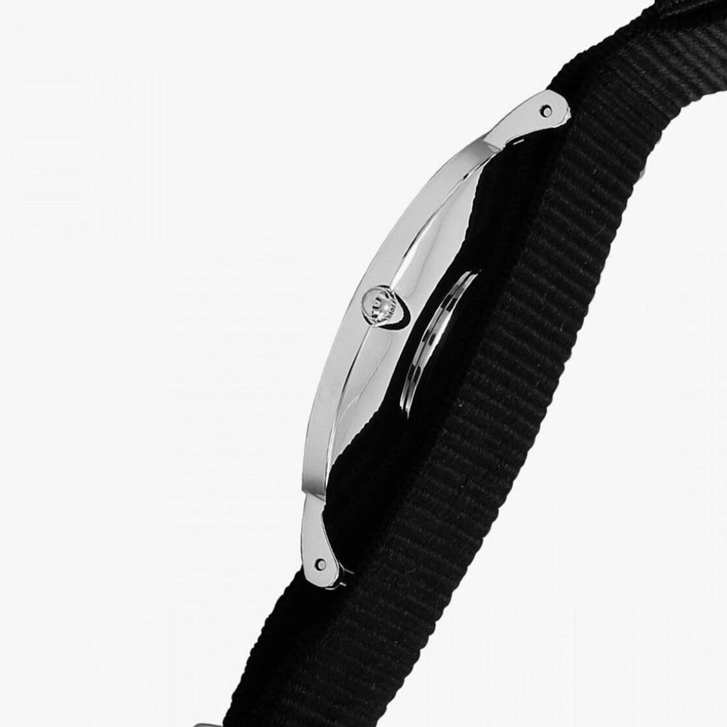 Daniel Wellington Petite Cornwall Black Dial Black Nylon Strap Watch For Women - DW00100248 Buy Now By Daniel Wellington