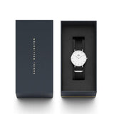 Daniel Wellington Classic Cornwall White Dial Black Nylon Strap Watch For Men - DW00100258 Buy Now By Daniel Wellington
