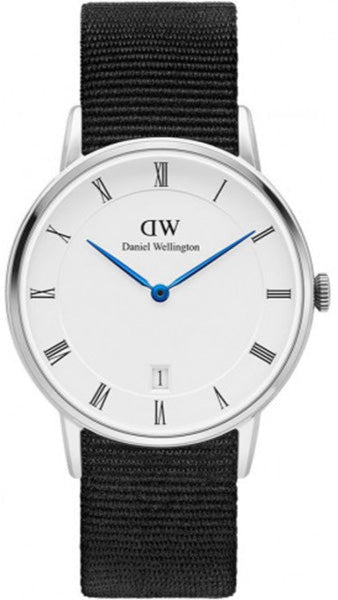 Daniel Wellington Dapper Cornwall White Dial Blue Nylon Strap Watch For Men - DW00100262 Buy Now By Daniel Wellington
