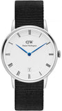 Daniel Wellington Dapper Cornwall White Dial Blue Nylon Strap Watch For Men - DW00100262 Buy Now By Daniel Wellington