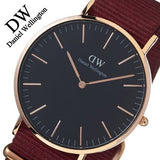 Daniel Wellington Classic Roselyn Black Dial Maroon Nylon Strap Watch For Women - DW00100269 Buy Now By Daniel Wellington