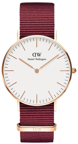 Daniel Wellington Classic Roselyn White Dial Red NATO Strap Watch For Women - DW00100271 Buy Now By Daniel Wellington