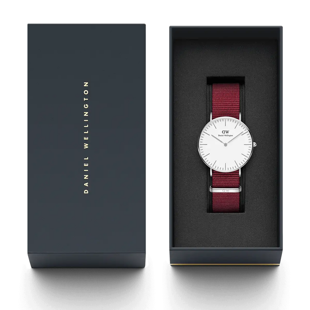 Daniel Wellington Classic Roselyn White Dial Red NATO Strap Watch For Women - DW00100272 Buy Now By Daniel Wellington