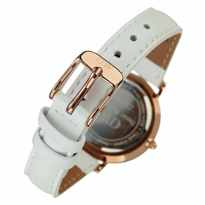 Daniel Wellington Classic Petite Bondi Black Dial White Leather Strap Watch For Women - DW00100285 Buy Now By Daniel Wellington