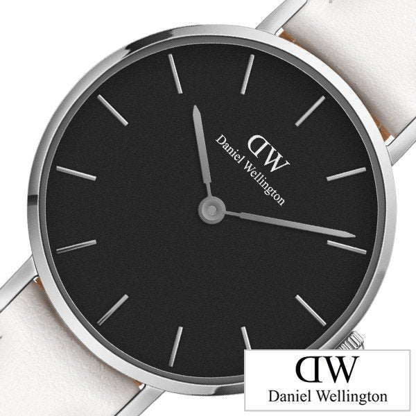 Daniel Wellington Classic Petite Bondi Black Dial White Leather Strap Watch for Women - DW00100286 Buy Now By Daniel Wellington