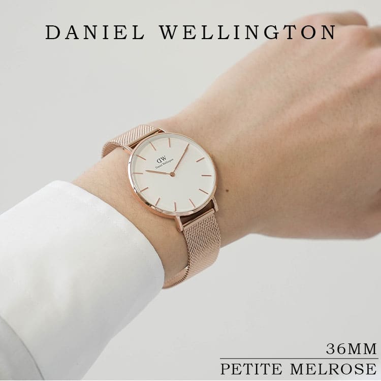 Daniel Wellington Petite Melrose White Dial Rose Gold Mesh Strap Watch For Women - DW00100305 Buy Now By Daniel Wellington