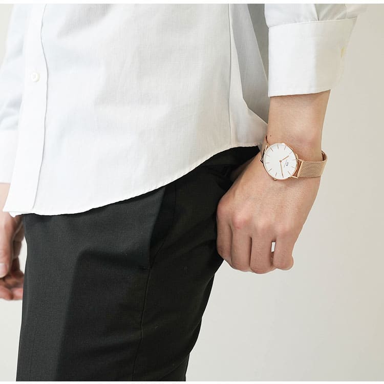 Daniel Wellington Petite Melrose White Dial Rose Gold Mesh Strap Watch For Women - DW00100305 Buy Now By Daniel Wellington