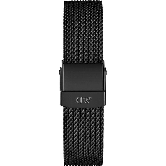 Daniel Wellington Petite Ashfield Black Dial Black Mesh Strap Watch for Women - DW00100307 Buy Now By Daniel Wellington