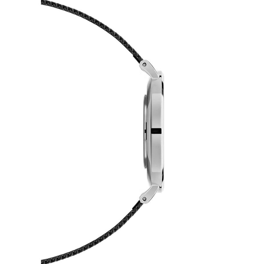 Daniel Wellington Petite Ashfield Black Dial Black Mesh Strap Watch For Women - DW00100308 Buy Now By Daniel Wellington