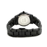 Daniel Wellington Iconic Link Ceramic Black Dial Black Steel Strap Watch For Women - DW00100415 Buy Now By Daniel Wellington