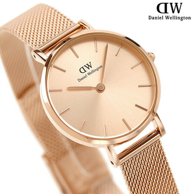 Daniel Wellington Petite Rose Gold Dial Rose Gold Mesh Bracelet Watch For Women - DW00100470 Buy Now By Daniel Wellington