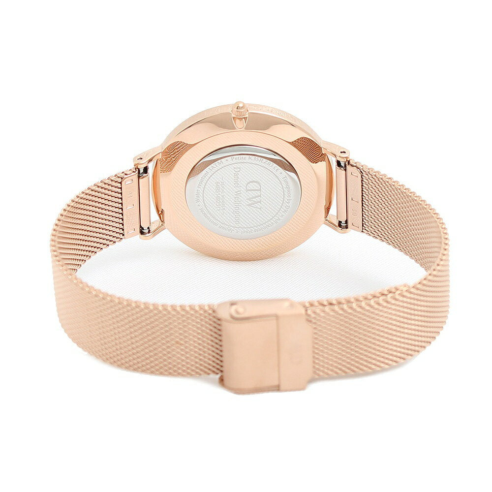 Daniel Wellington Petite Rose Gold Dial Rose Gold Mesh Strap Watch For Women - DW00100472 Buy Now By Daniel Wellington