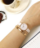 Daniel Wellington Petite Rouge Pink Dial Pink Leather Strap Watch For Women - DW00100511 Buy Now By Daniel Wellington