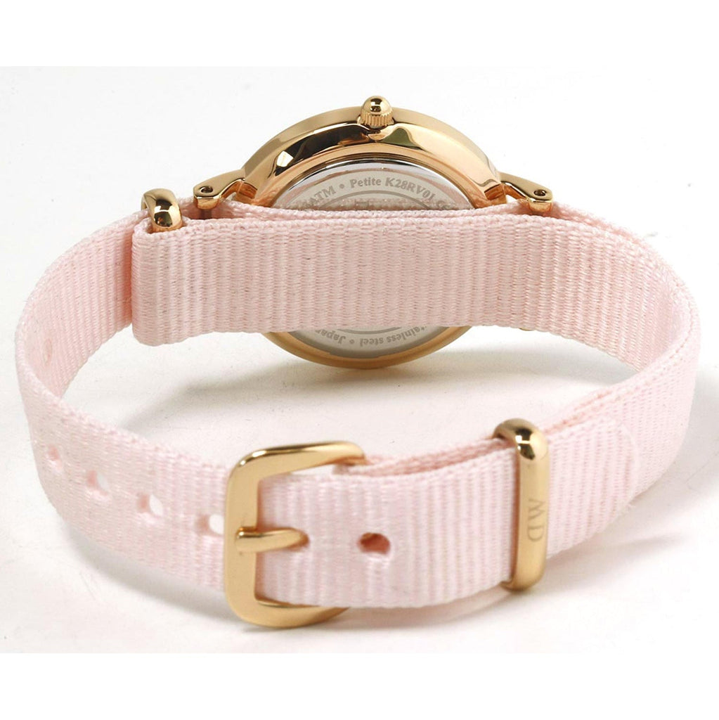 Daniel Wellington Petite Mother of Pearl Pink Dial Pink Nylon Strap Watch For Women - DW00100512 Buy Now By Daniel Wellington