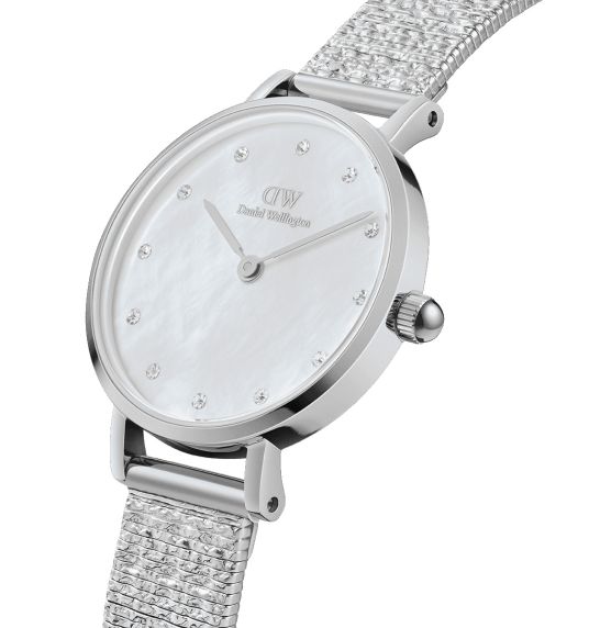Daniel Wellington Classic Petite Sterling White Dial Silver Mesh Bracelet Watch for Women - DW00100442 Buy Now By Daniel Wellington