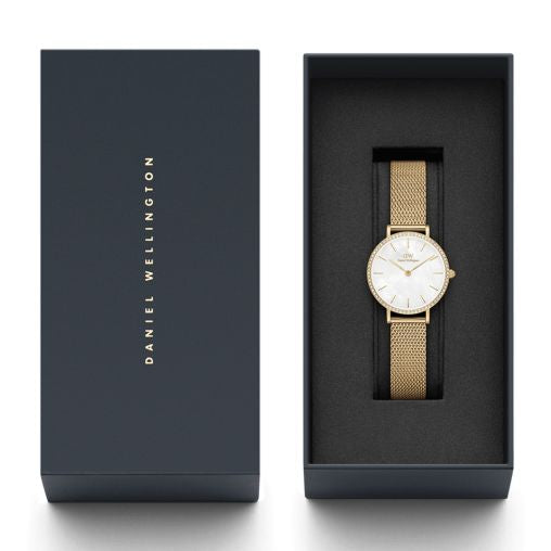 Daniel Wellington Petite Melrose White Dial Rose Gold Mesh Strap Watch For Women - DW00100305 Buy Now By Daniel Wellington