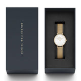 Daniel Wellington Petite Melrose White Dial Rose Gold Mesh Strap Watch For Women - DW00100305 Buy Now By Daniel Wellington