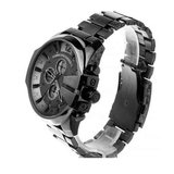 Diesel Mega Chief Chronograph Grey Dial Grey Steel Strap Watch for Men - DZ4282 Buy Now By Diesel