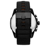 Diesel Mega Chief Chronograph Black Dial Black Leather Strap Watch For Men - DZ4291 Buy Now By Diesel