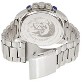 Diesel Mega Chief Chronograph White Dial Silver Steel Strap Watch For Men - DZ4328 Buy Now By Diesel
