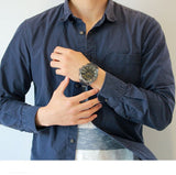 Diesel Mega Chief Chronograph Grey Dial Grey Steel Strap Watch For Men - DZ4466 Buy Now By Diesel