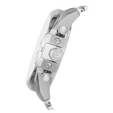 Diesel Mega Chief Chronograph White Dial Silver Steel Strap Watch For Men - DZ4477 Buy Now By Diesel