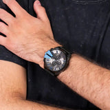 Diesel Mega Chief Chronograph Black Dial Black Nylon Strap Watch For Men - DZ4500 Buy Now By Diesel