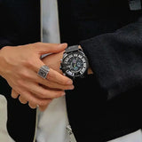 Diesel Mega Chief Chronograph Black Dial Black Mesh Bracelet Watch For Men - DZ4514 Buy Now By Diesel