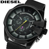 Diesel Mega Chief Chronograph Black Dial Black Mesh Bracelet Watch For Men - DZ4514 Buy Now By Diesel