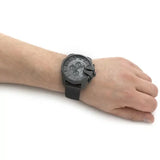 Diesel Mega Chief Chronograph Black Dial Black Mesh Strap Watch For Men - DZ4527 Buy Now By Diesel
