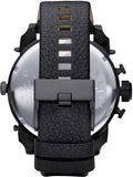 Diesel Big Daddy Blue Dial Black Leather Strap Watch For Men - DZ7127 Buy Now By Diesel