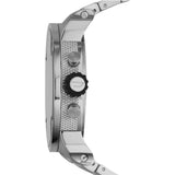 Diesel Little Daddy Chronograph Black Dial Silver Steel Strap Watch For Men - DZ7259 Buy Now By Diesel