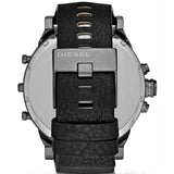 Diesel Mr Daddy 2.0 Chronograph Black Dial Black Leather Strap Watch For Men - DZ7350 Buy Now By Diesel