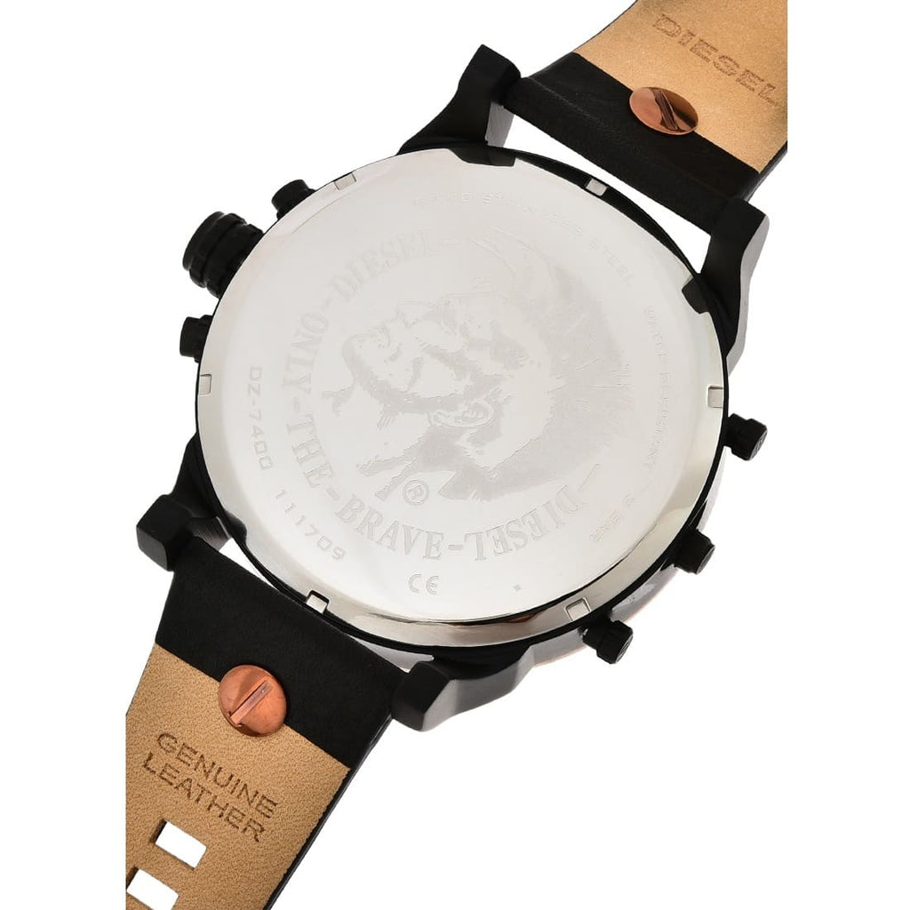 Diesel Mr Daddy 2.0 Chronograph Black Dial Black Steel Strap Watch For Men - DZ7400 Buy Now By Diesel