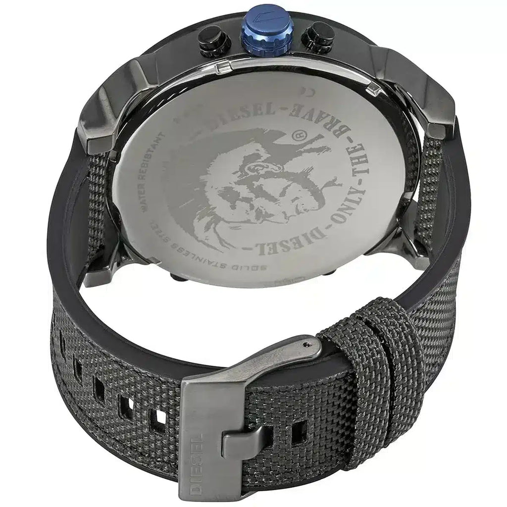 Diesel Mr Daddy 2.0 Chronograph Grey Dial Black Nylon Strap Watch For Men - DZ7420 Buy Now By Diesel