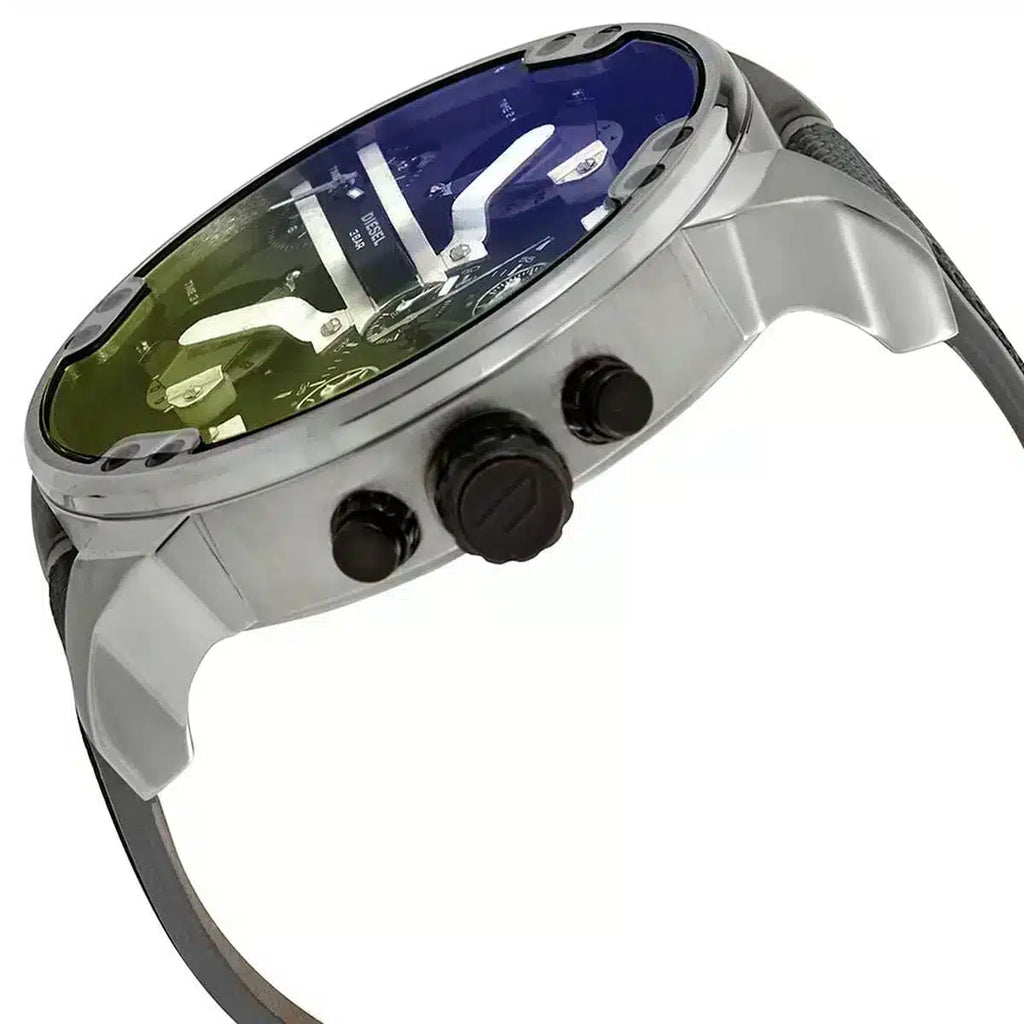 Diesel Mr. Daddy 2.0 Chronograph Black Dial Grey Nylon Strap Watch For Men - DZ7429 Buy Now By Diesel
