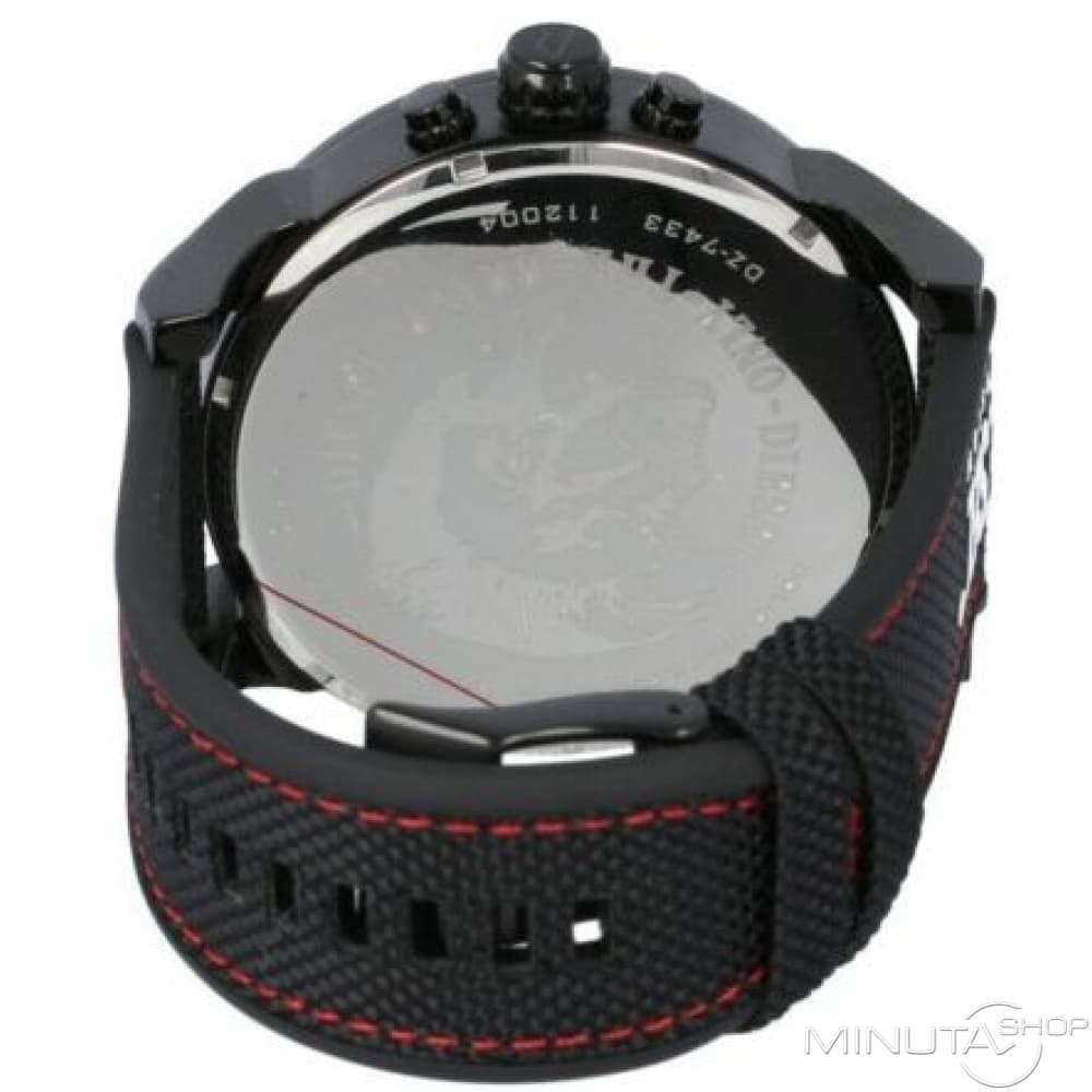Diesel Mr. Daddy 2.0 Quartz Black Dial Black Nylon Strap Watch For Men - DZ7433 Buy Now By Diesel