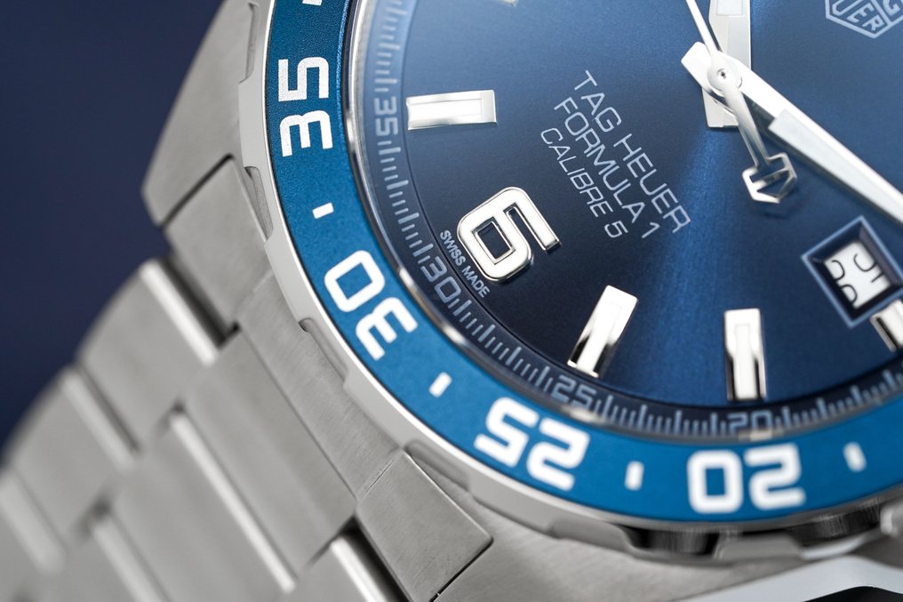 Tag Heuer Formula 1 Bucherer Blue Edition Blue Dial Silver Steel Strap Watch for Men - WAZ2015.BA0842 Buy Now By Tag Heuer