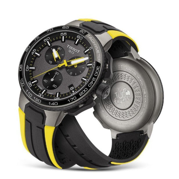 Tissot T Bike Cycling Tour de France Black Dial Two Tone Rubber Strap Watch For Men - T111.417.37.441.00 Buy Now By Tissot