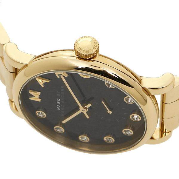 Marc Jacobs Baker Dexter Black Dial Gold Steel Strap Watch for Women - MBM3421 Buy Now By Marc Jacobs