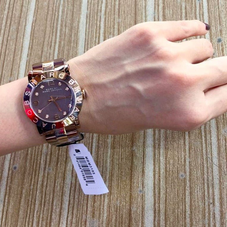 Marc Jacobs Amy Grey Dial Two Tone Steel Strap Watch for Women - MBM3195 Buy Now By Marc Jacobs