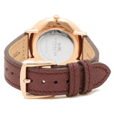 Coach Slim Easton Silver Dial Brown Leather Strap Watch for Women - 14502694 Buy Now By Coach