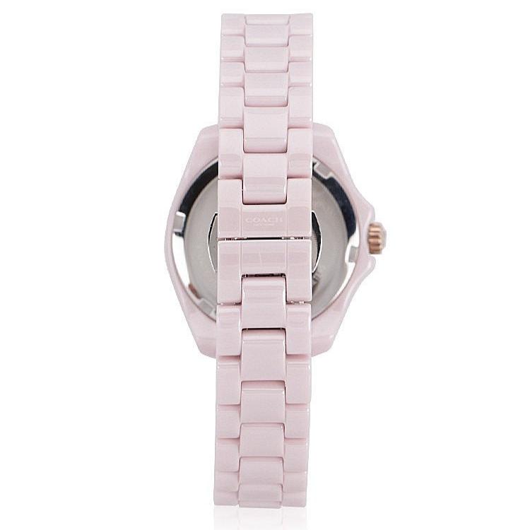 Coach Preston Pink Dial Pink Steel Strap Watch for Women - 14503463 Buy Now By Coach