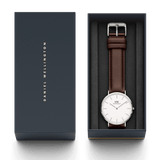 Daniel Wellington Classic Bristol White Dial Brown Leather Strap Watch For Women - DW00100056 Buy Now By Daniel Wellington