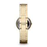 Fossil Virginia White Dial Gold Steel Strap Watch for Women - ES3283 Buy Now By Fossil