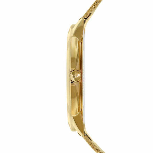 Calvin Klein Minimal Silver Dial Gold Mesh Bracelet Watch for Women - K3M22526 Buy Now By Calvin Klein