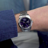 Guess Connoisseur Blue Dial Silver Steel Strap Watch for Men - GW0265G7 Buy Now By Guess